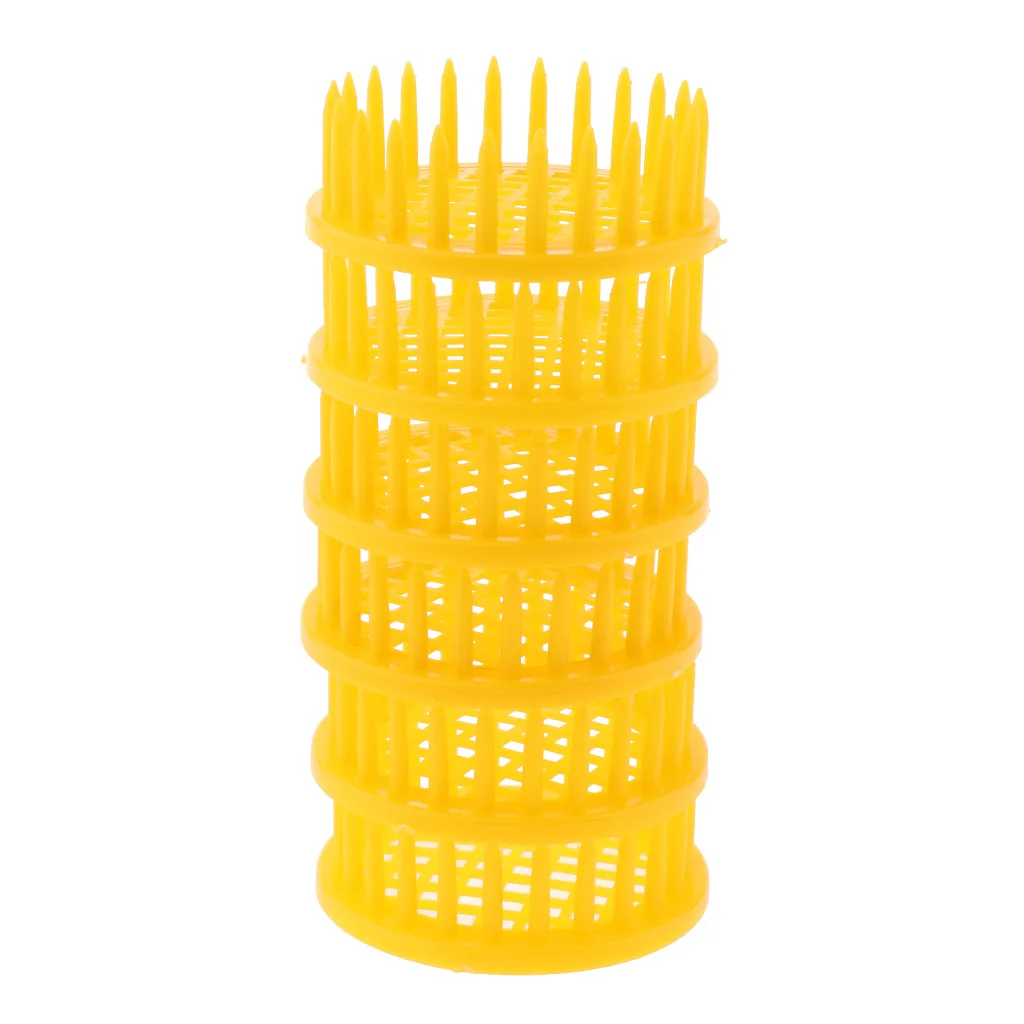 6PCS Plastic Round Needle Queen Bee Cage Beekeeping Rearing Tool Supplies