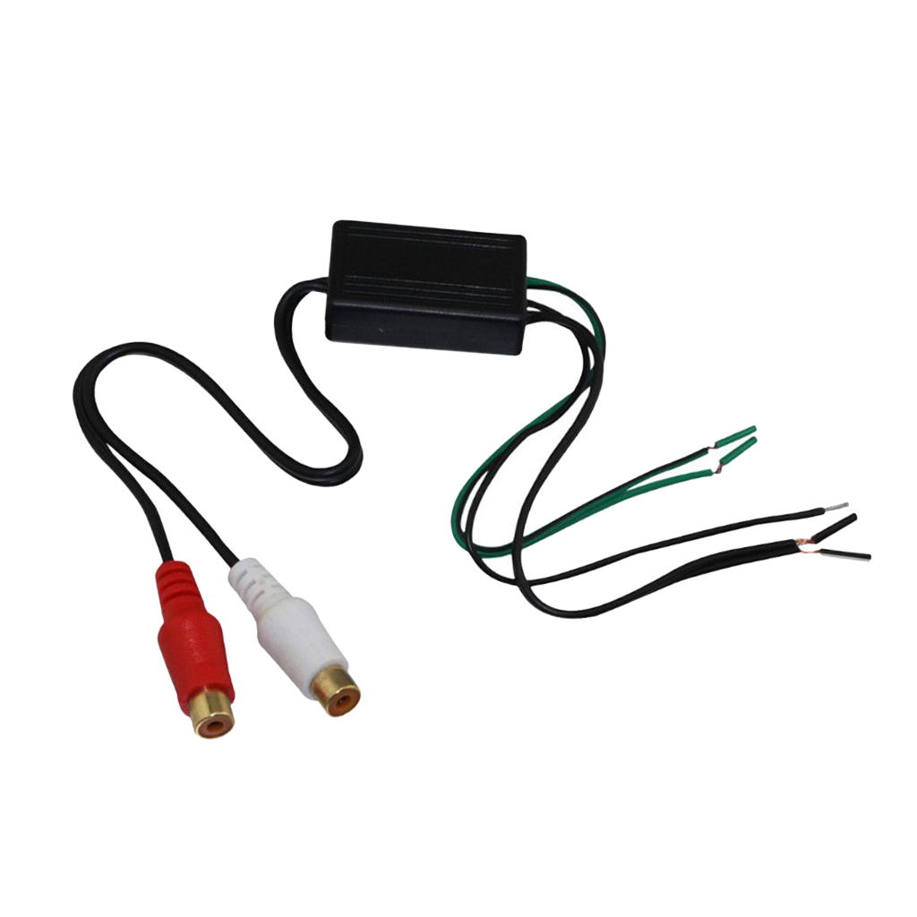 Car Audio Stereo Speaker Wire to Rca Adapter Line Out High to Low Converter