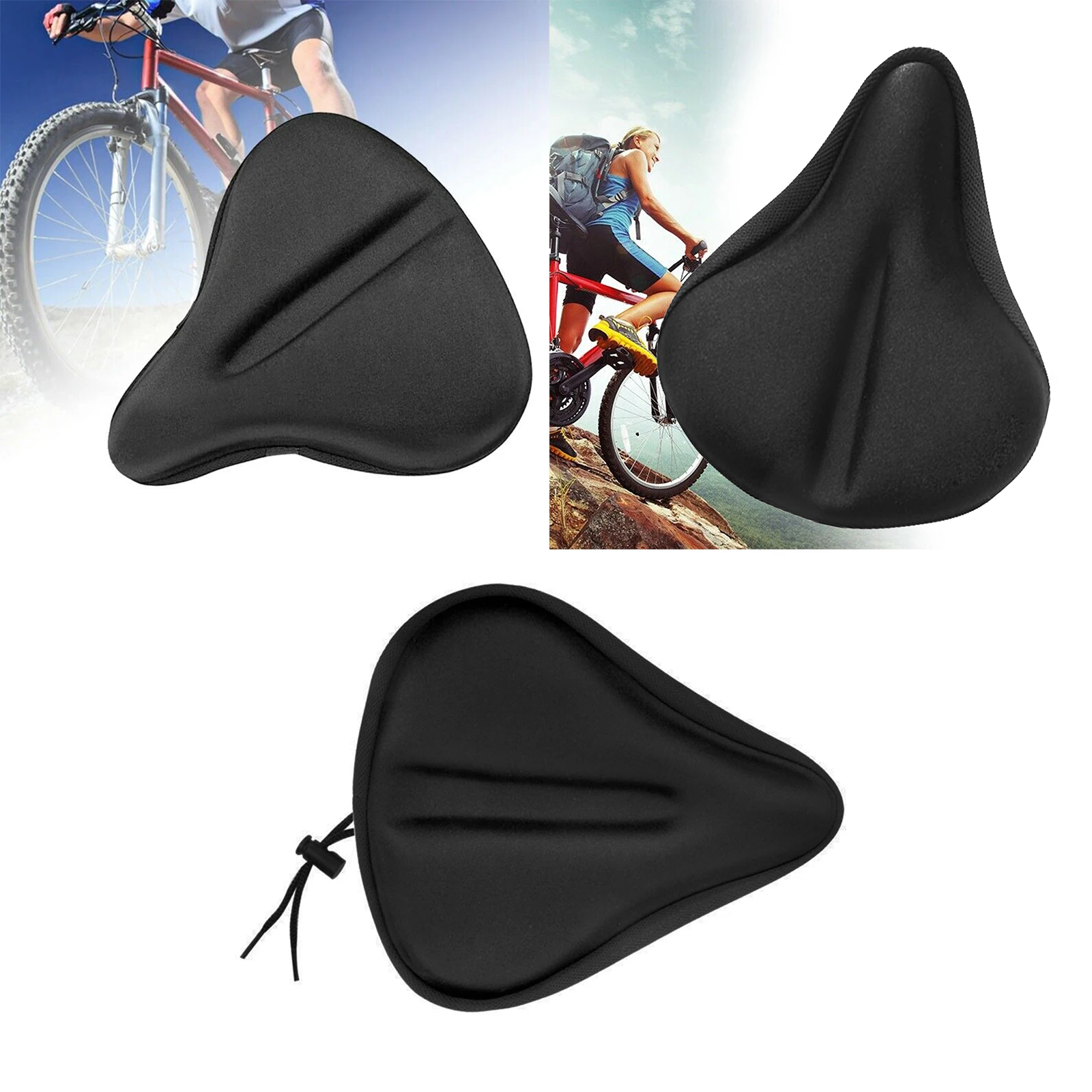 Premium Bike Seat Cover Gel Comfort Cushion Pad for MTB Road   Saddle