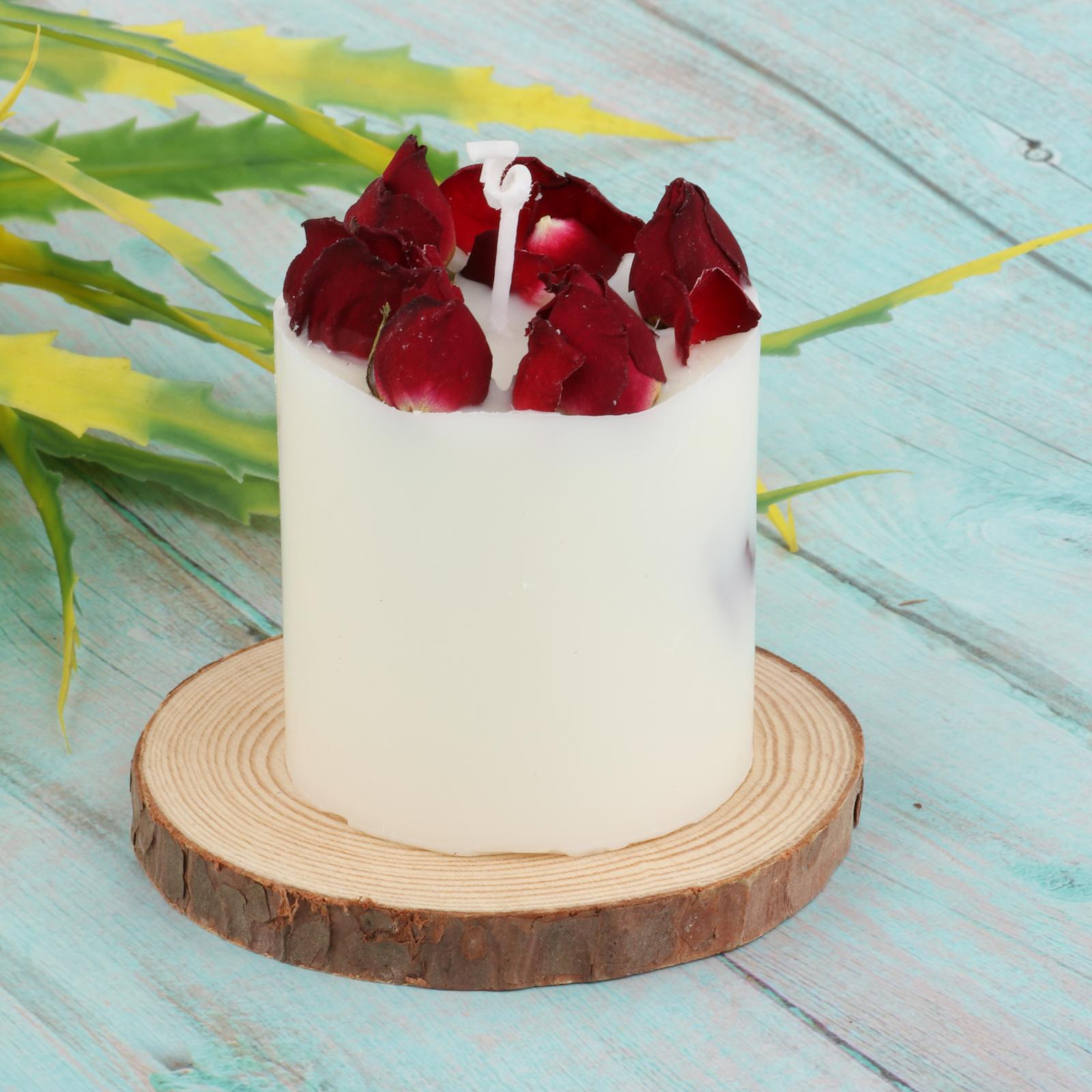 Scented Candle Dry Flowers Roses Tealight Photo Props Candles Decoration