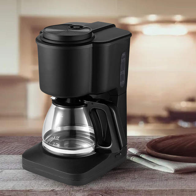 Portable Coffee Maker for Home Fully Automatic Small Coffee Machine Drip  Electric Glass Coffee Pot Brewing Tea - 12 Cups - AliExpress