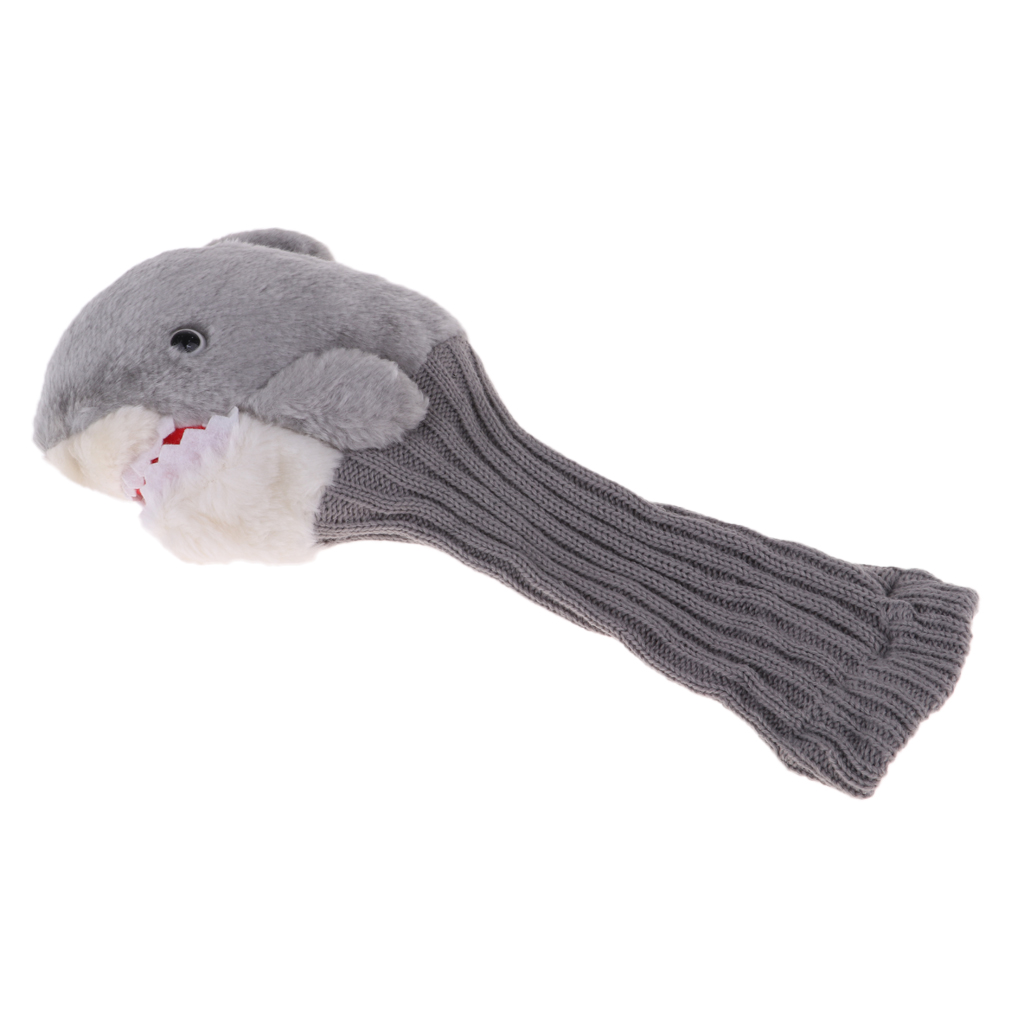 Novelty Headcovers Shark Neck Golf Driver Head Covers Wood Club Cover For Driver Fairway Hybrid 27 x 17 cm