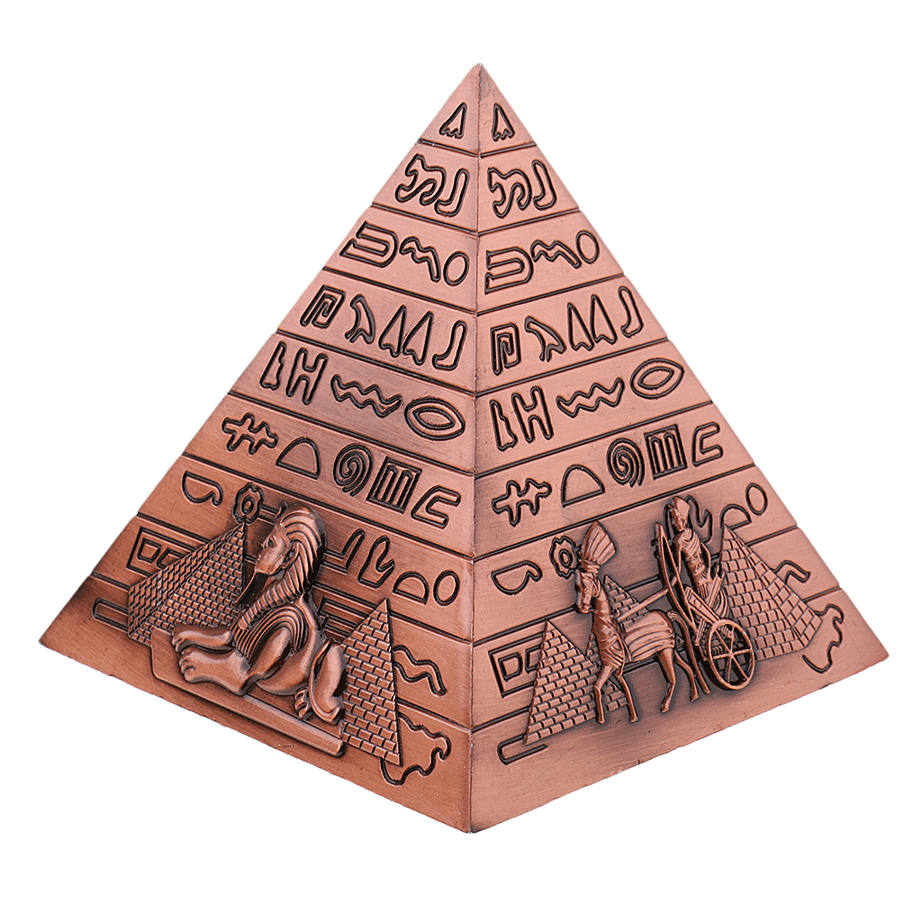 Souvenir Pyramid Statue Alloy Desktop Display Statue Housewarming Gifts
