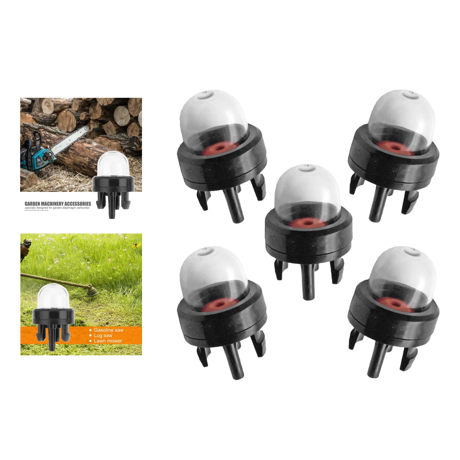 5 Pack General Chainsaw Trimmer Carburetor Fuel Primer Bulbs for Stihl