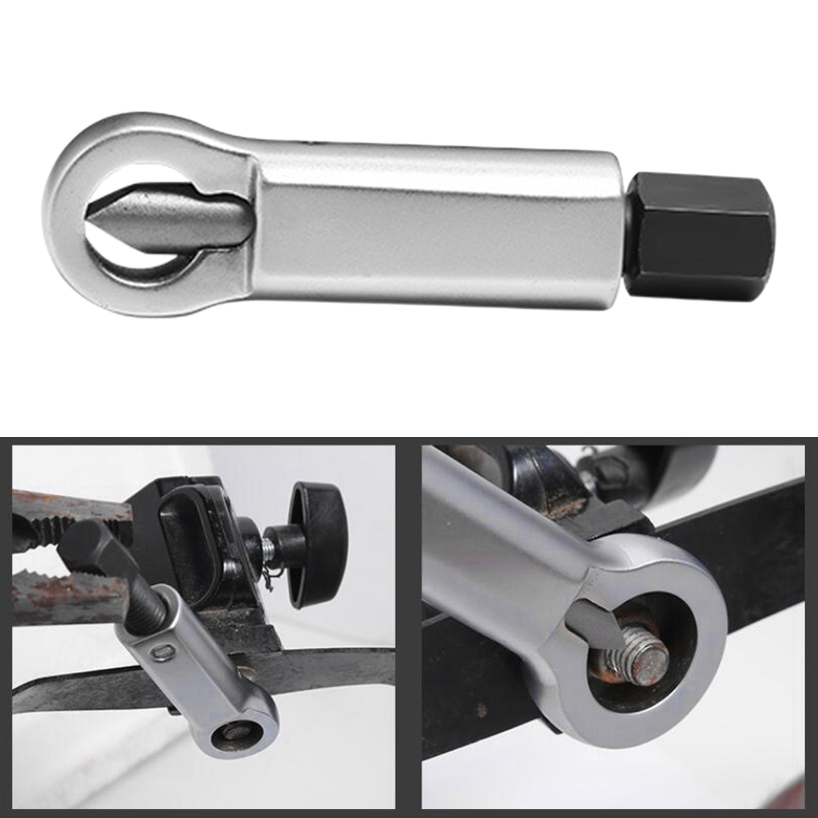 Compact Carbon Steel Adjustable Stuck Nuts Splitter Tools Rust Nut Breaker Manual Remover Extractor Hand Splitting Tool
