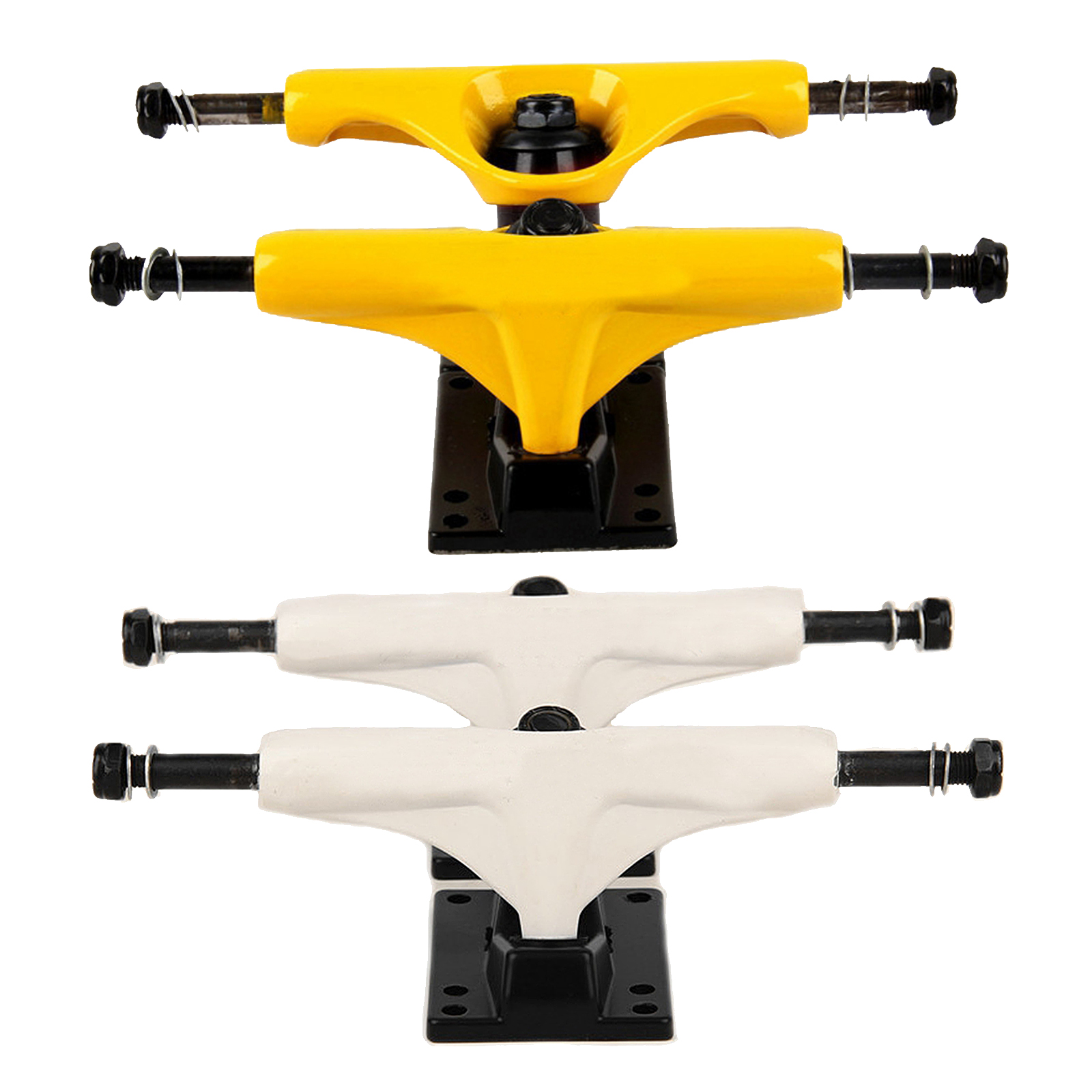 2 Pieces 5 inch Aluminium Alloy Longboard Skateboard Trucks Impact Resistance High Strength