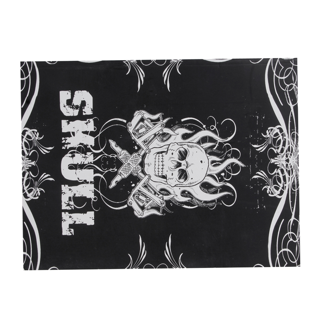 Assorted Patterns Skull Tattoo Flash Book Manuscripts Instruction Autograph