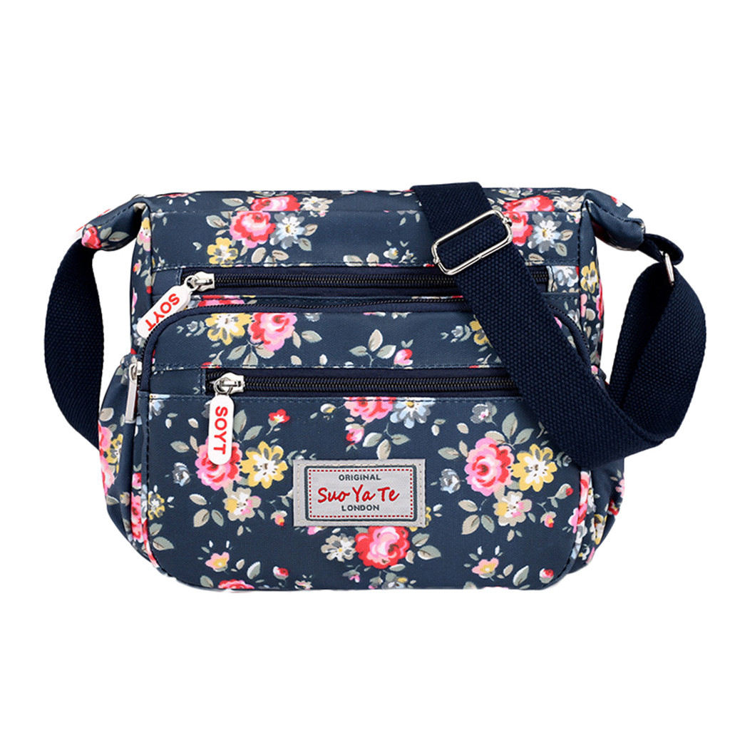 com floral impresso pano crossbody sacos para