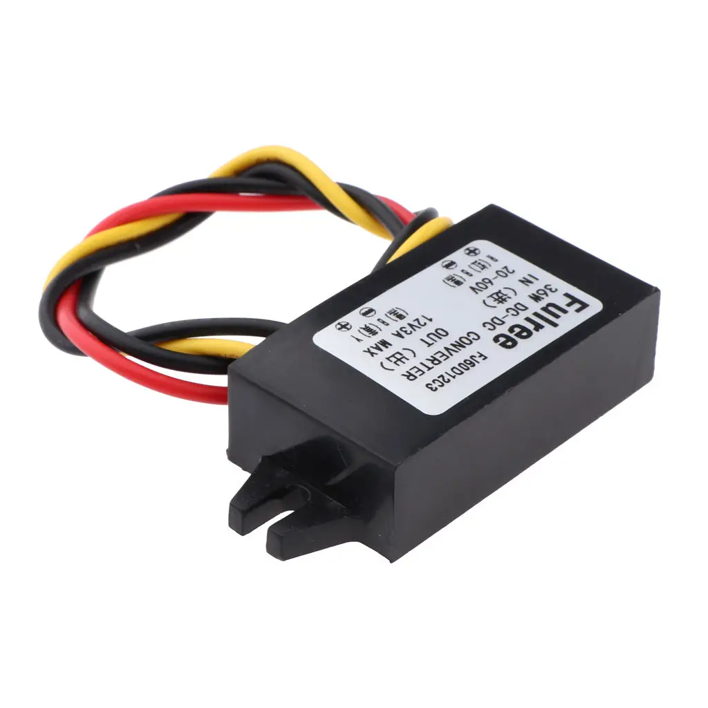 DC Converter 20-60V  To 12V 3A 36W Power Supply Module -thin