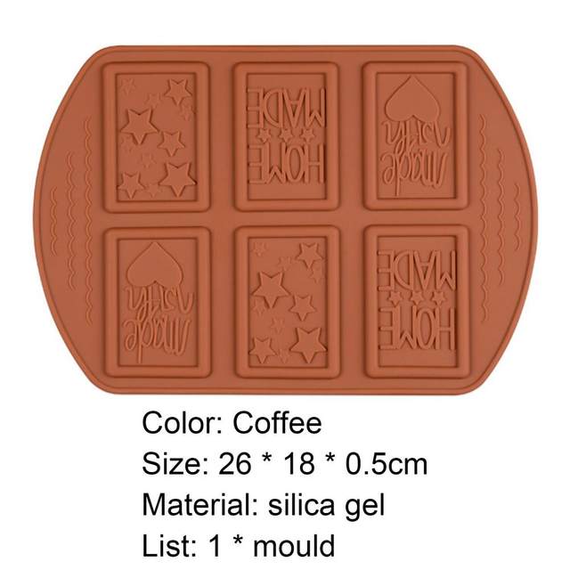 Gasusen Silicone Molds for Baking, 5pcs Mini Waffle Mold, Mini Irregular Chocolate Bar Mold, Biscuit Cookie Candy Making Molds Small Shapes, Miniature Cake