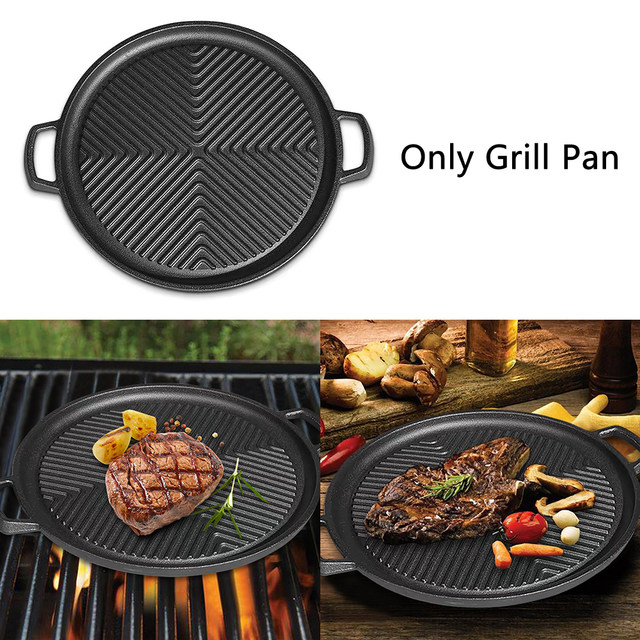 HONG111 Korean BBQ Grill Pan Iron Barbecue Pan Barbecue Pan, Roasting Grill Pan Barbecue Baking Tray Barbecue Plate, Barbecue Grill for Home