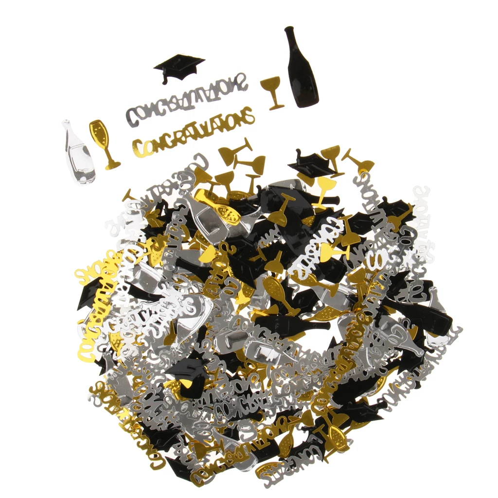 Congratulation  Champagne Table Confetti Graduation Accessory