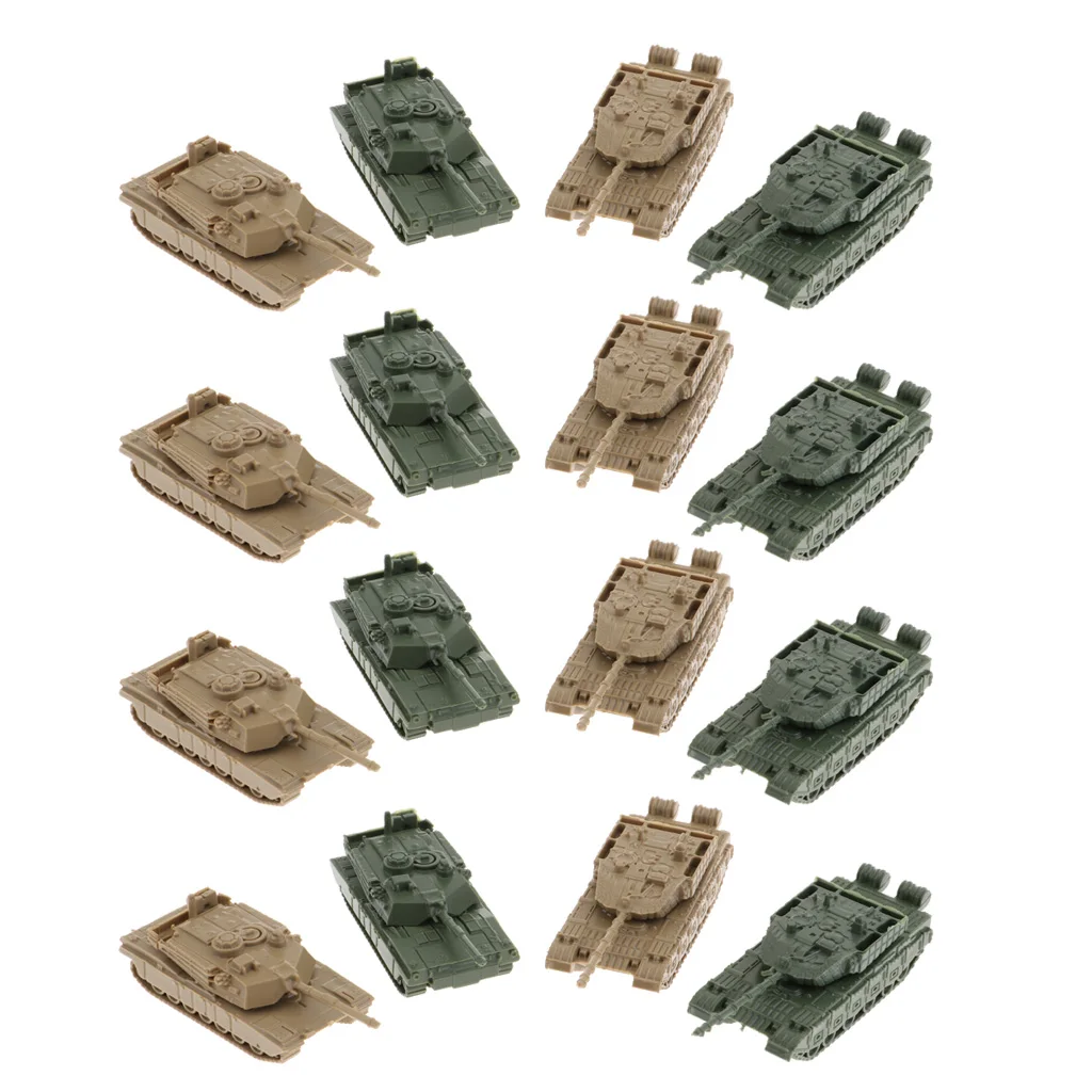 16 Pieces 4D Modern Tank Model 1:144 Scale Heavy Tank Hobby 16 Pieces 4D Modern Tank Model 1:144 Scale Heavy Tank Hobby
