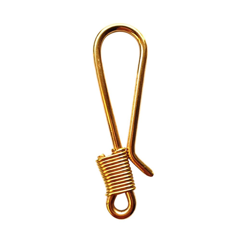 Poratble Small Brass Clip Hook Wallet Backpack Belt Keychain DIY Accessories - Lightweight & Durable