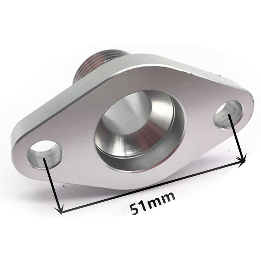 Billet Heavy Duty 12AN Aluminum Turbo Oil Return Drain Flange for T3/4 T04 GT40 GT50 GT55 Turbocharger Pipe Thread Designed