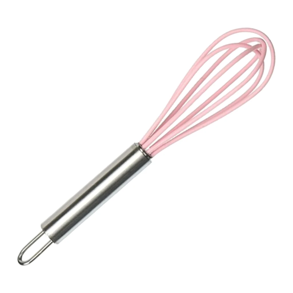 Durable Stainless Steel Handle Whisk Kitchen Wire Egg Beater Mixer 4x4x15.5 cm/1.57x1.57x6.1inch
