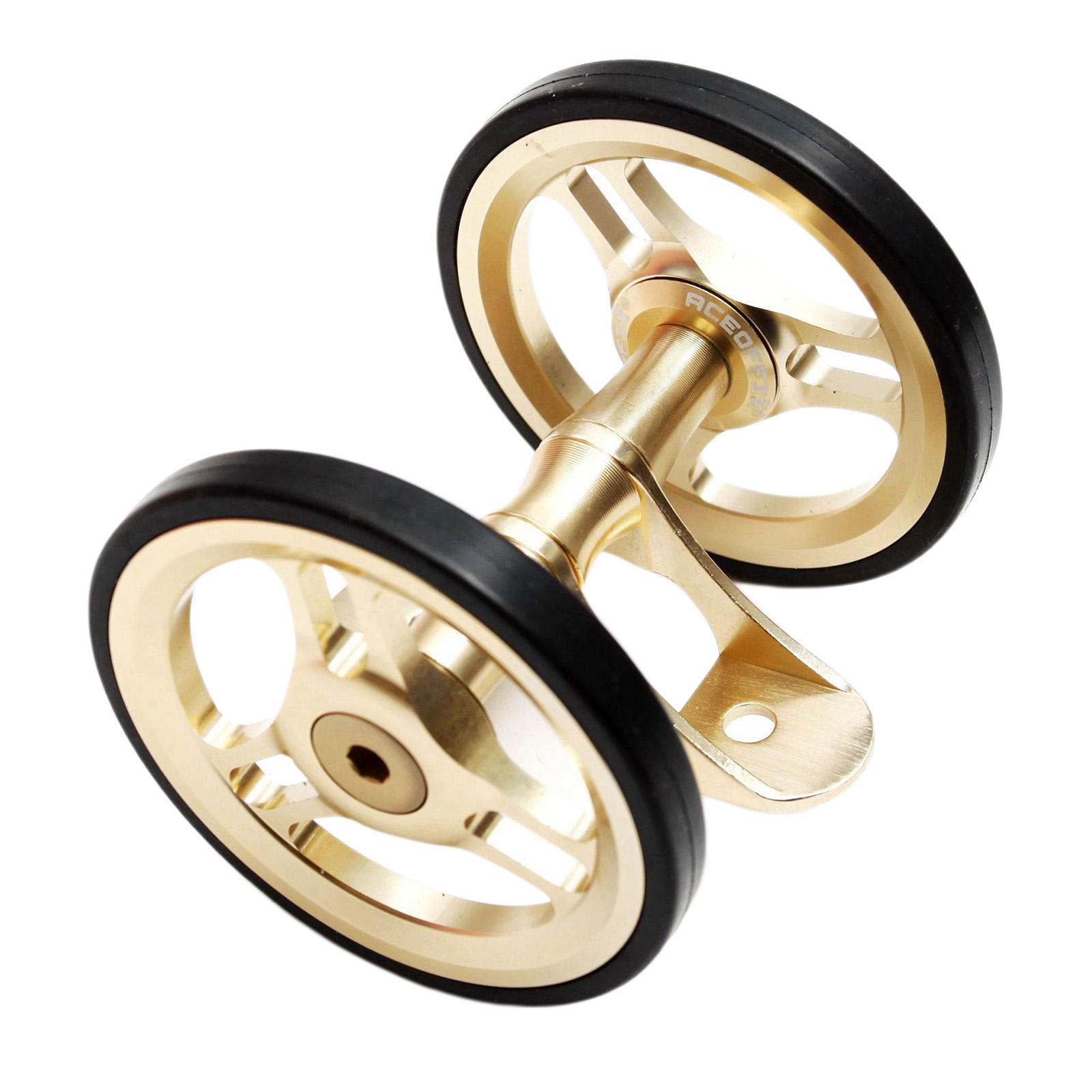 Folding Bike Easy Wheel EZ Wheels for Brompton Wheel Roller for Traveling Carrying Modification Bicycle Spare Wheels Outdoors
