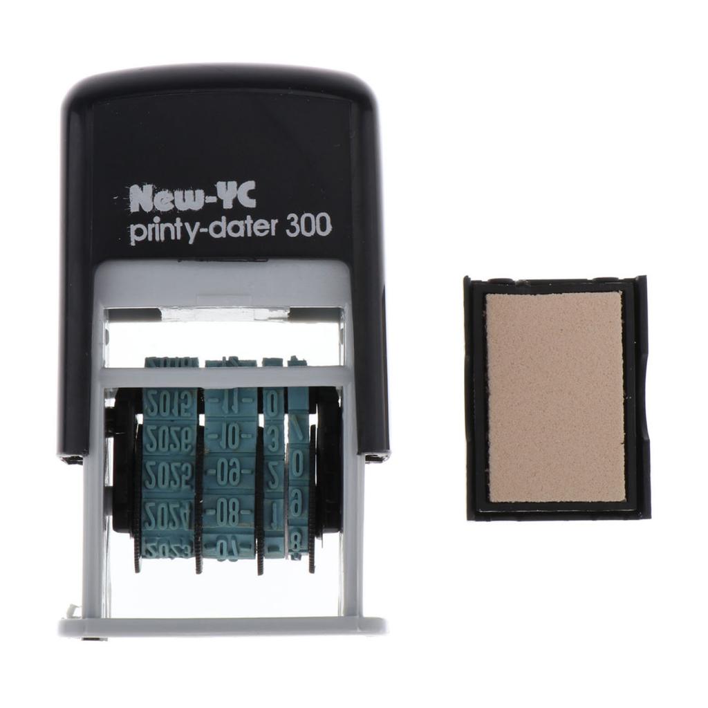 Self-Inking Date Stamp Business Stamp H-4mm Great for Receiving Expiration