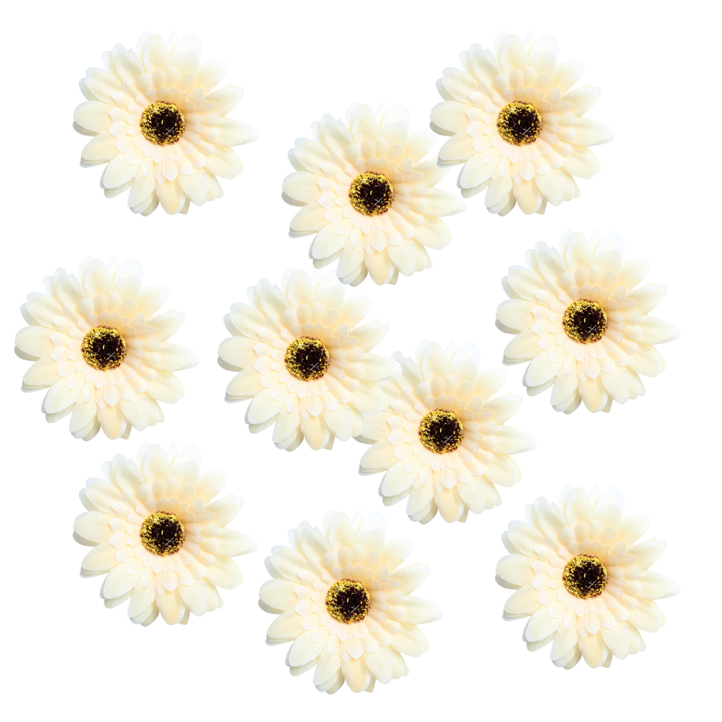 10pcs Large Artificial Silk Daisy Flower Heads DIY Scrapbooking Flower Kiss Ball