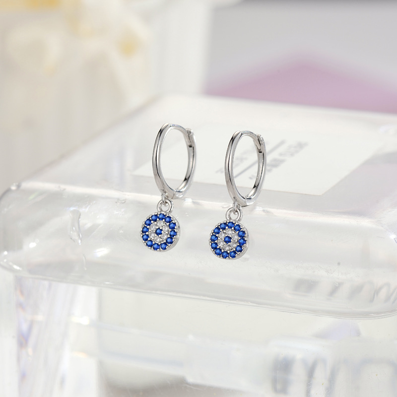 REETI Creolen aus 925er-Sterlingsilber mit glänzenden kubischen Zirkonen, Ohrschmuck für Frauen, Party-Geschenke – Detail 3