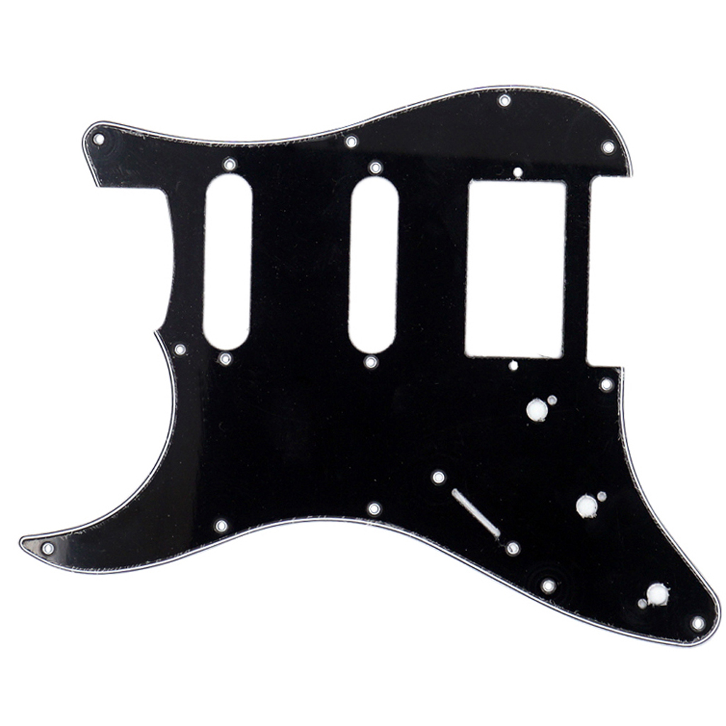 PVC 3ply Electric Guitar Scratch Plate Left Hand Musical Instrument Accessory