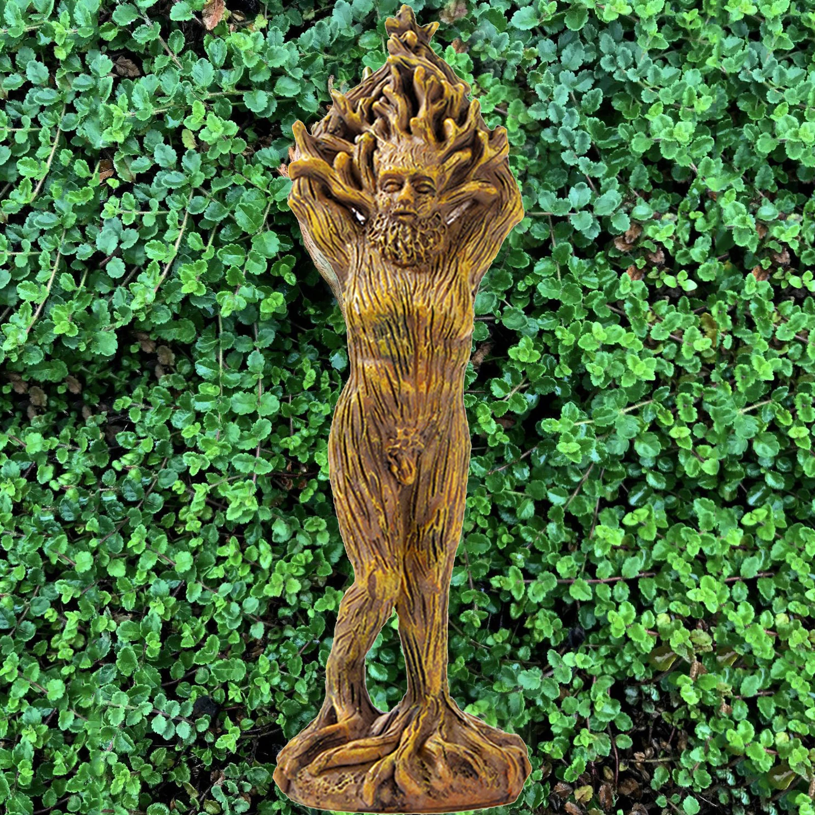 Tree Shaped Resin Forest Statue Crafts Ornament Tree Figurine Garden Decoration Sculpture Home Office Desktop Decor