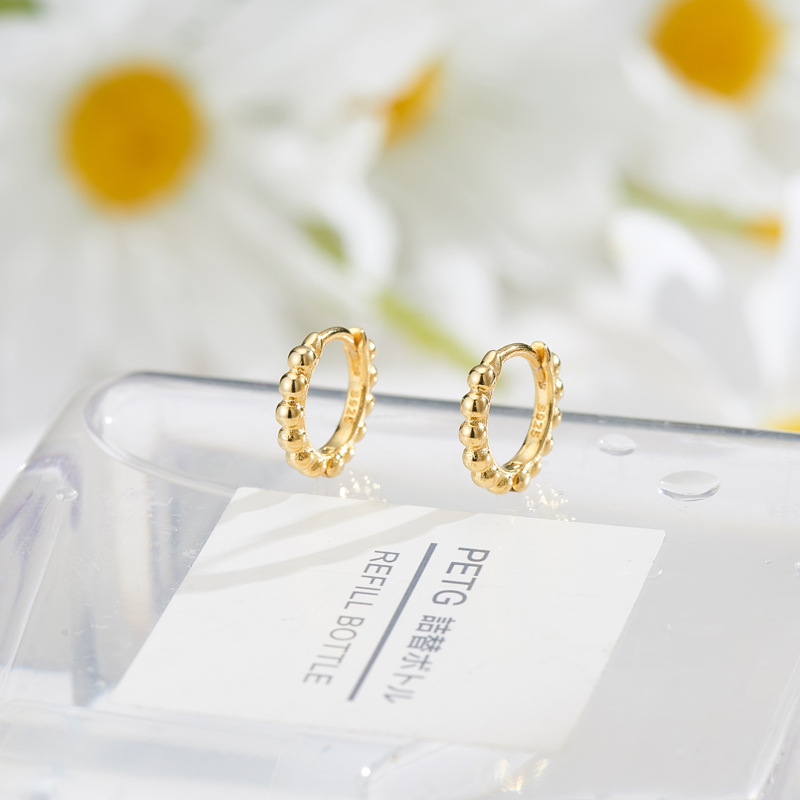 REETI 925 Sterling Silber Geometrie Hoop Ohrringe für Frauen Tier Silber Gold Schmuck Geschenke Trendy – Detail 5