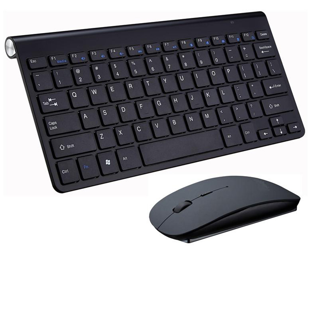 Quiet Wireless Keyboard & 1200DPI Mouse Combo for Windows PC Mac Computer