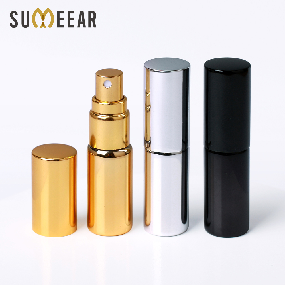 Best of 100Pieces / Lot 5ML Portable UV Glass Refillable Perfume Bottle With Aluminum Atomizer Spray Bottles Sample Empty Containers Reviews & Tips