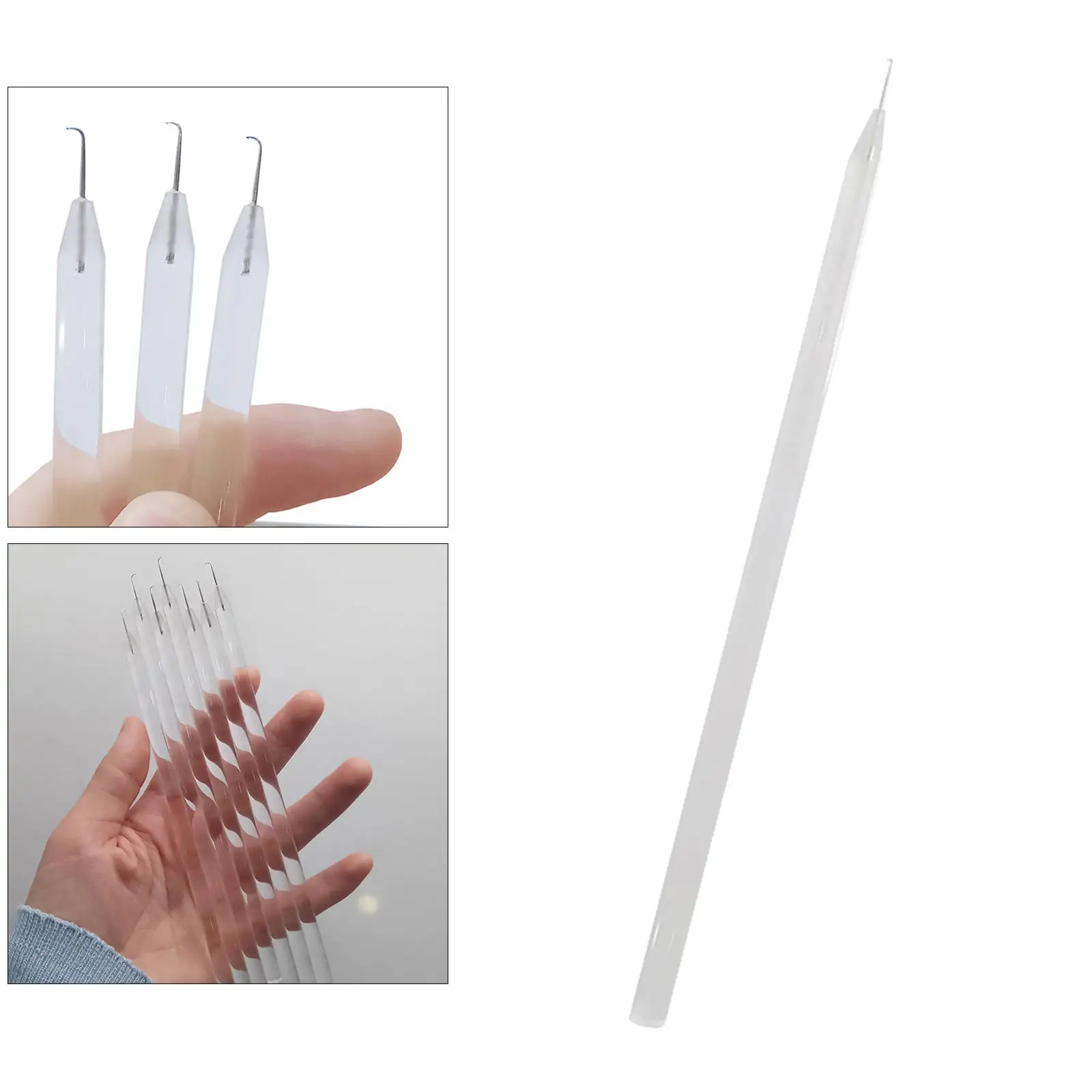 1x Crochet Ventilating Needles Crafts Hair Extension Supplies 15cm Hook Needle for Toupee Hairpiece Wigs Lace Wig 1-2/2-3/3-4