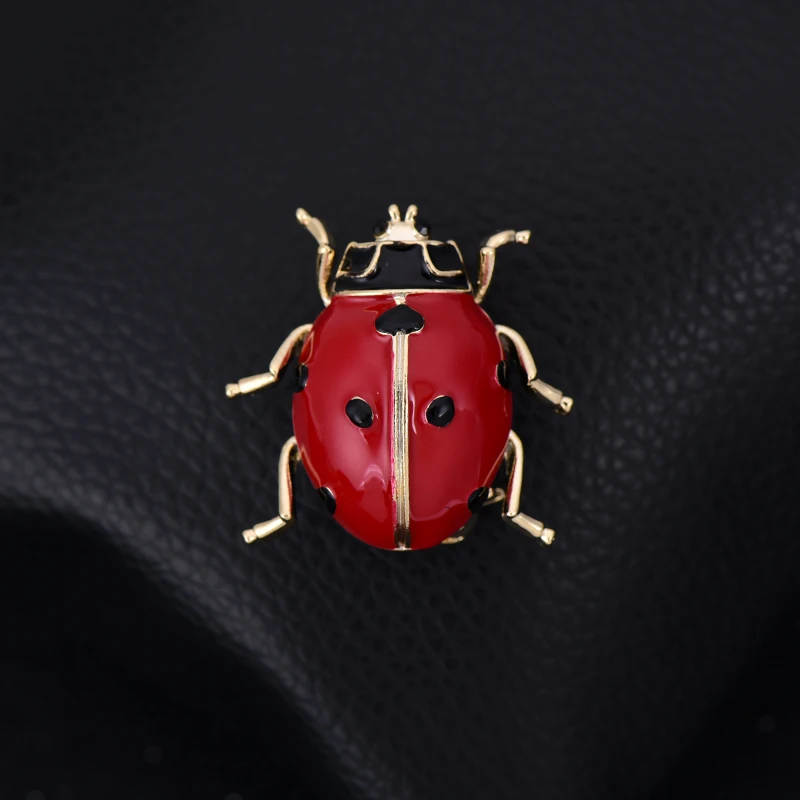 Fashion Animal Red Bee Brooches Female Cute Insect Beetle Corsage  Seven-star Ladybug Pin Suit Collar Brooch Accessories - Brooches -  AliExpress