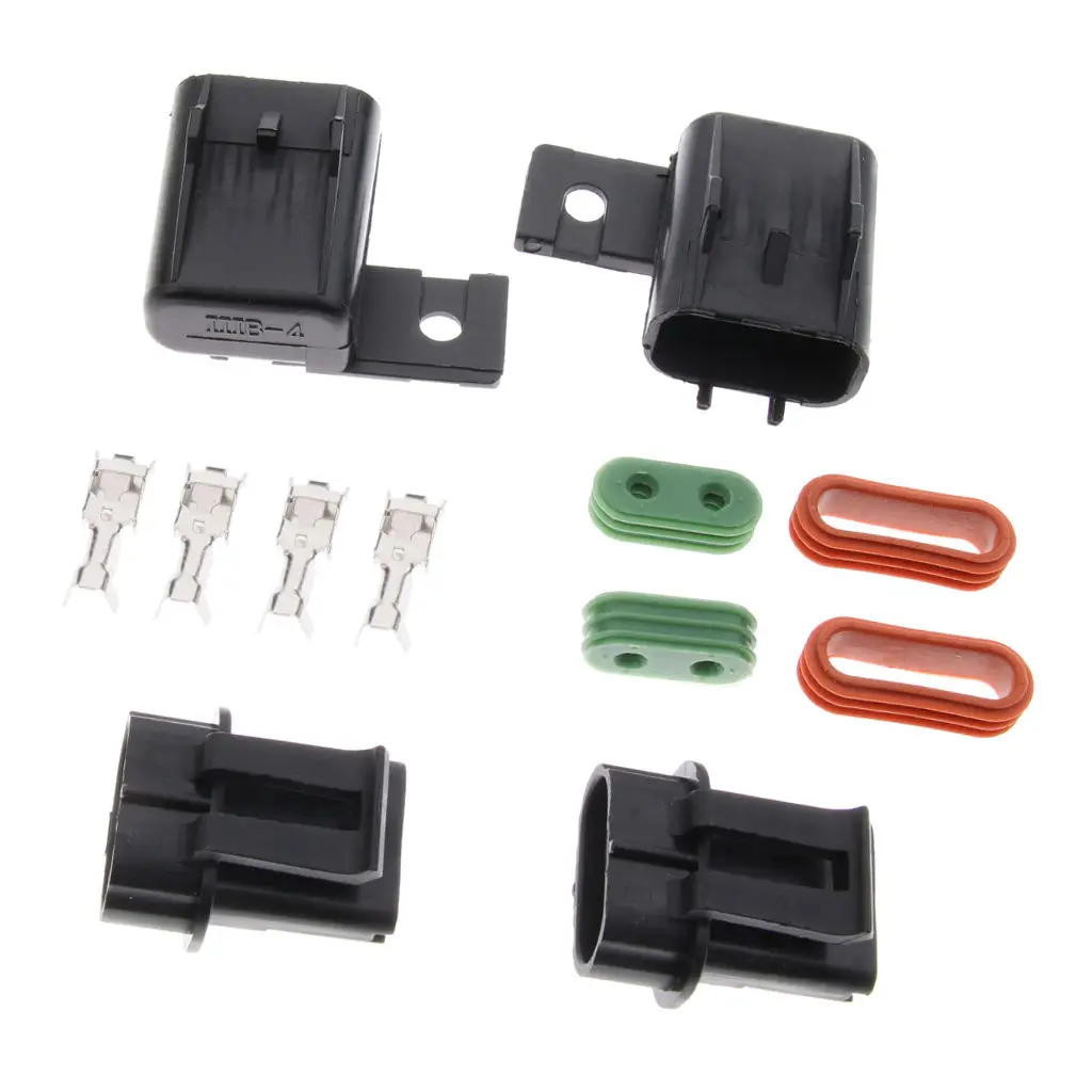 2 Sets Universal Car Truck Blade Fuse Box Holder Circuit With Terminals Kits