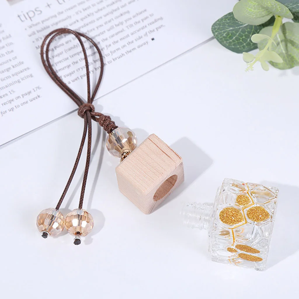Empty Hanging Perfume Bottle Essential Oil Diffuser Pendant 10ml for Car Interior Home Room Wardrobes Closet