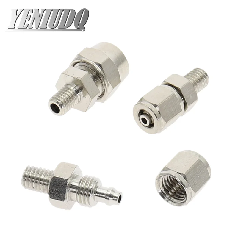 5 Pcs 1/4" PT Male Thread 4mm Push In Joint Pneumatic Connector Quick Fitting 700955950558