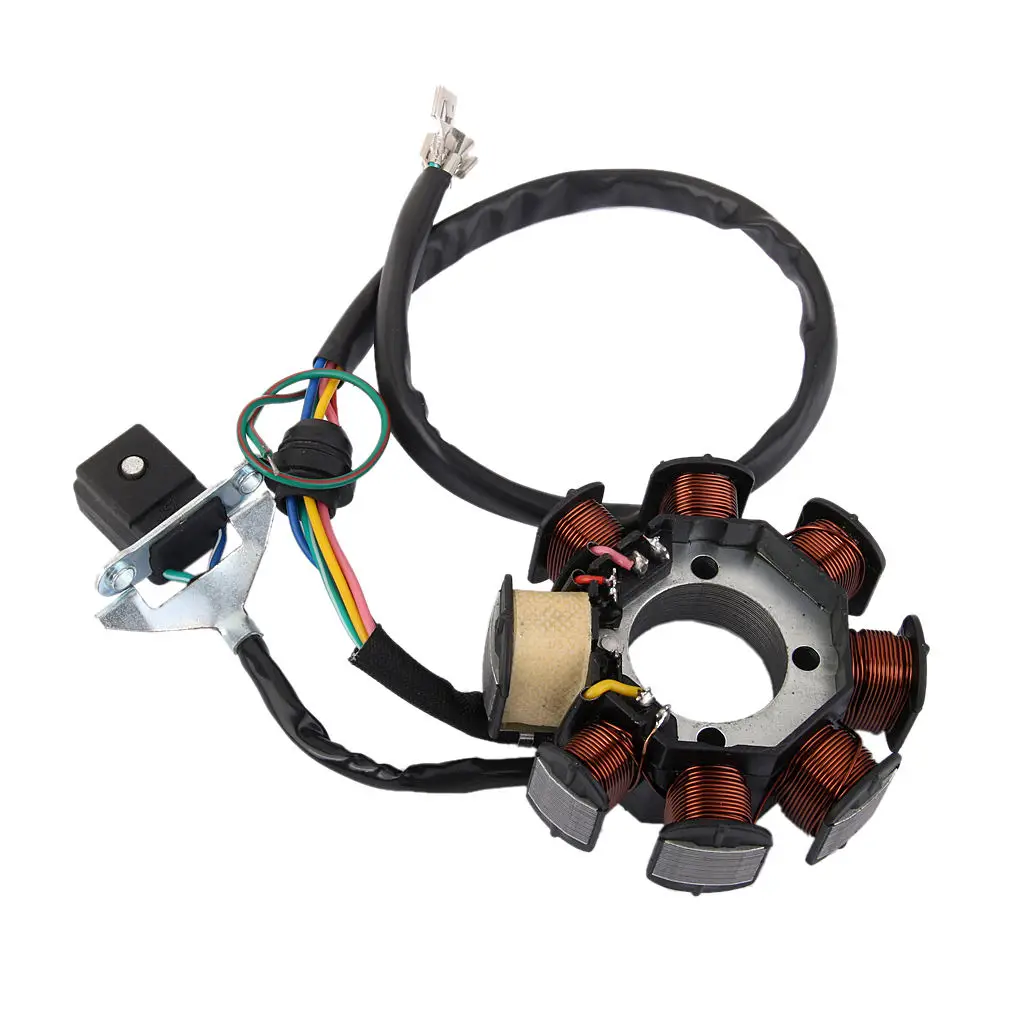 Ignition Stator Magneto AC 8 Pole Coil for GY6 50cc 70cc 90cc 125cc 150cc Scooter Moped ATV Buggy Go Kart Scooter