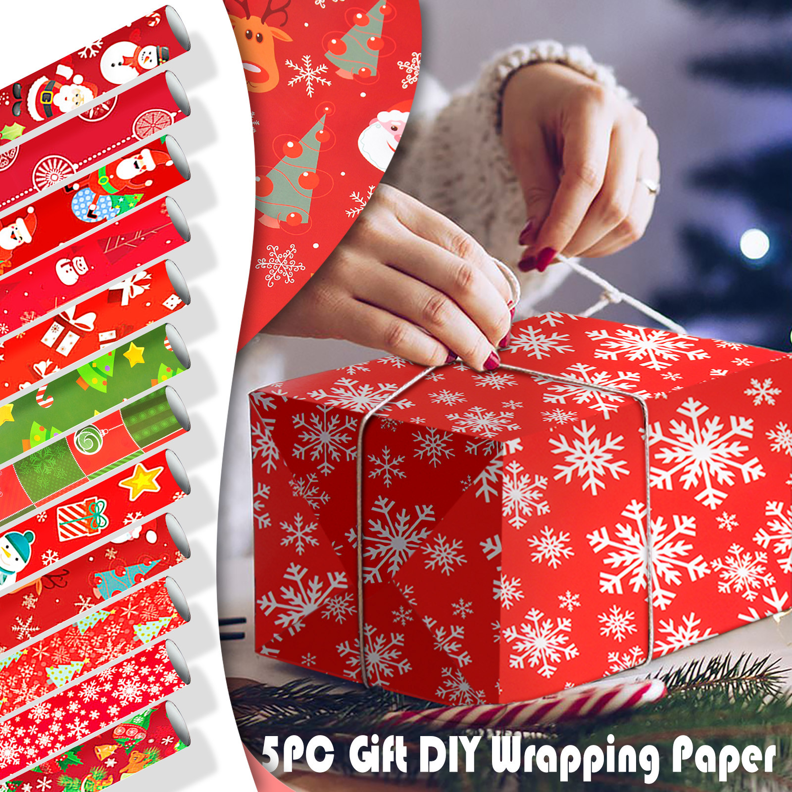 christmas wrapping gift bolsas