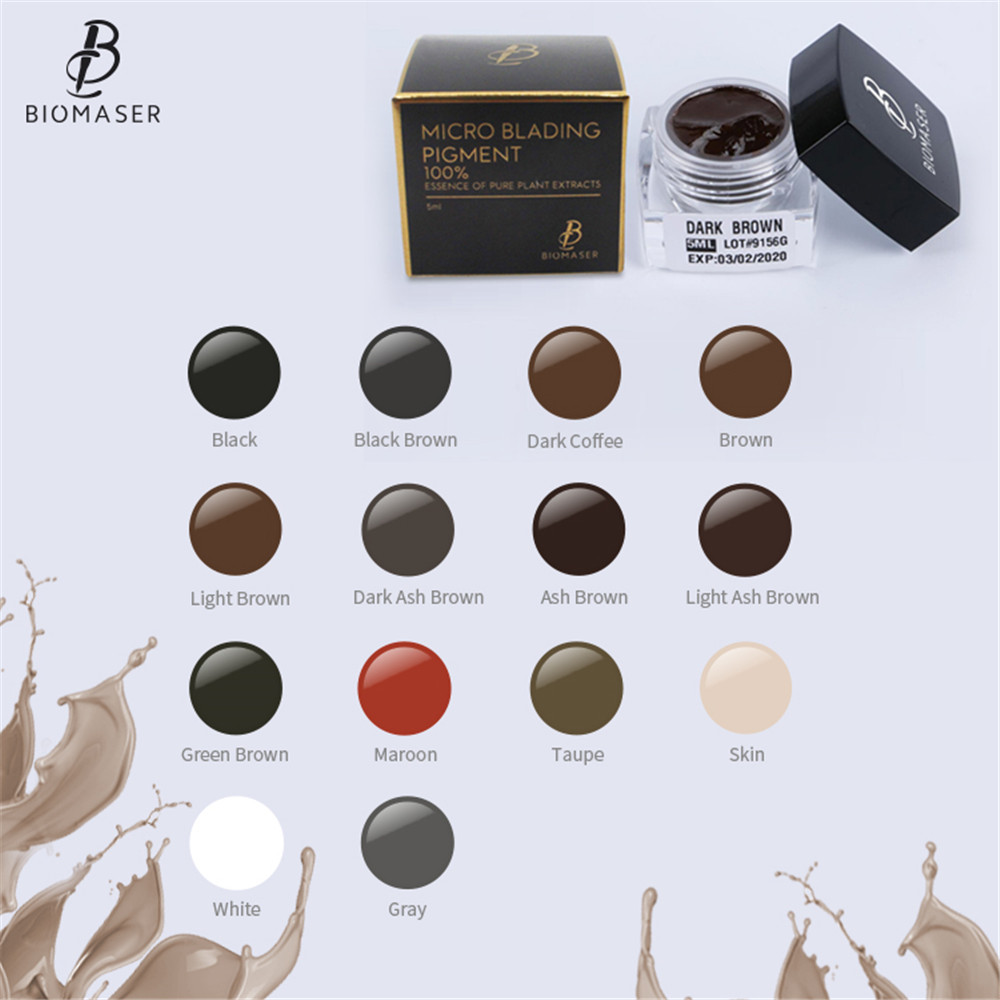 Best of Biomaser Microblading Pigment For Eyebrow Lips Tattoo Ink Permanent Makeup Paint Brown Pigment Semi Tattoo Color Inks Reviews & Tips