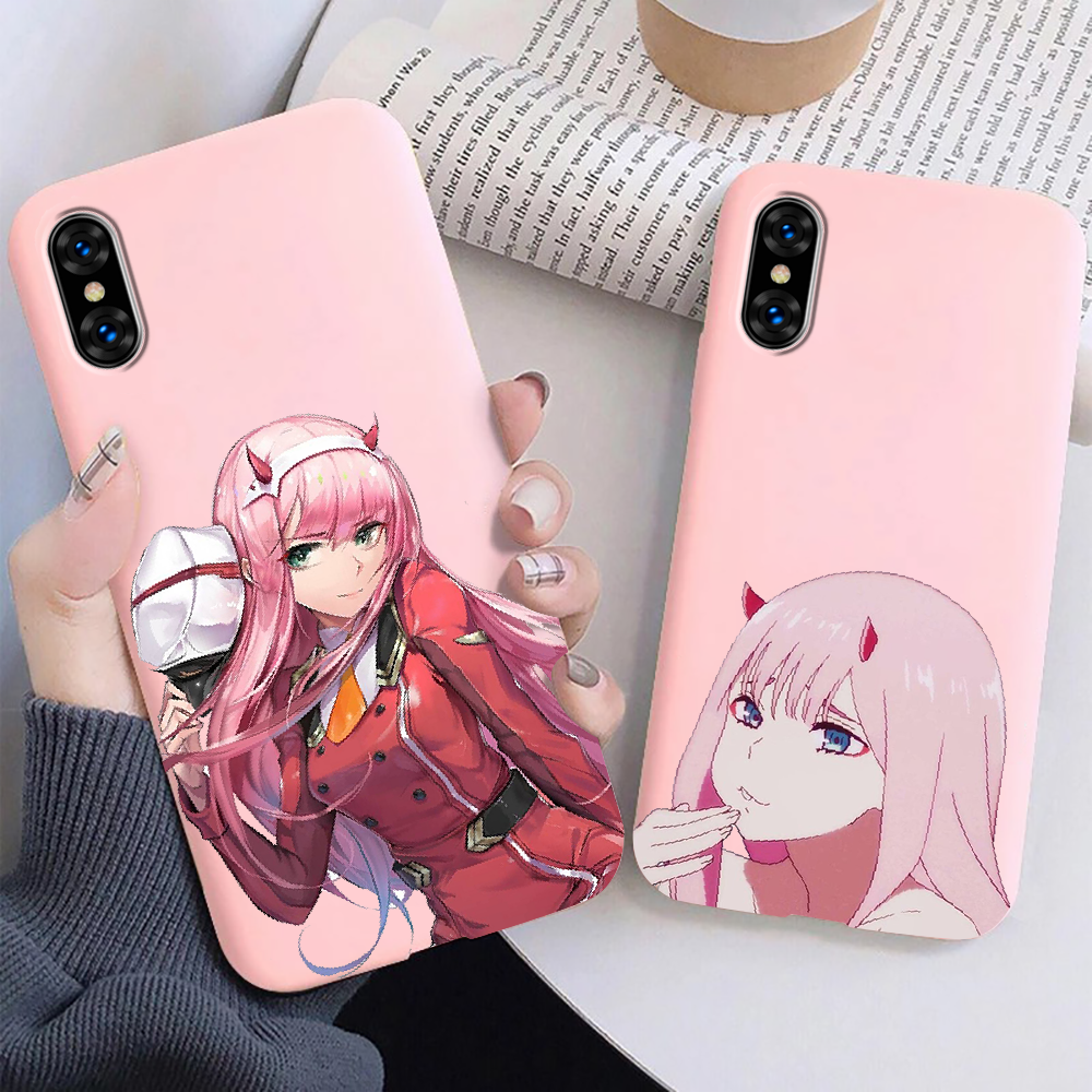 Чехол для телефона Dear in the FranXX Zero Two для iphone 5 5S SE 2 6 6S 7  8 11 12 Mini Plus X XS XR Pro Max, черный чехол с рисунком | AliExpress