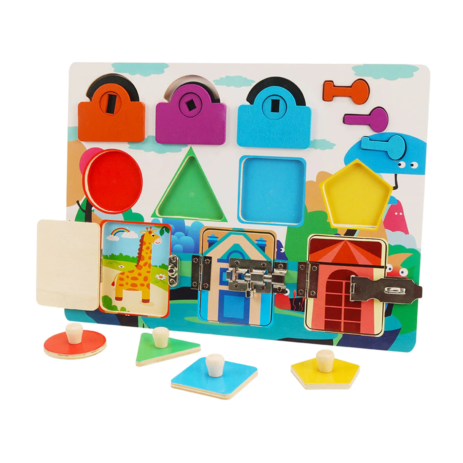 Montessori Busy Board Early Education  Toys Gifts Age 3+ Boys & Girls