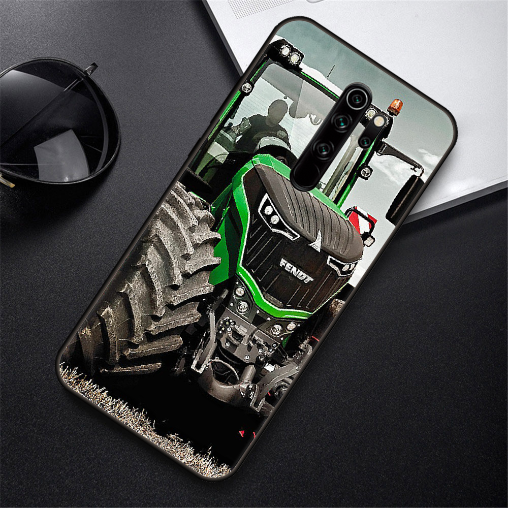 Phone Case For Xiaomi Redmi Note 8 8T 10 9 9S 7 6 Pro xiaomi 9 9A 8 8A 7 6  Black Cover Shell 3D Bumper Tpu Coque fendt Tractor