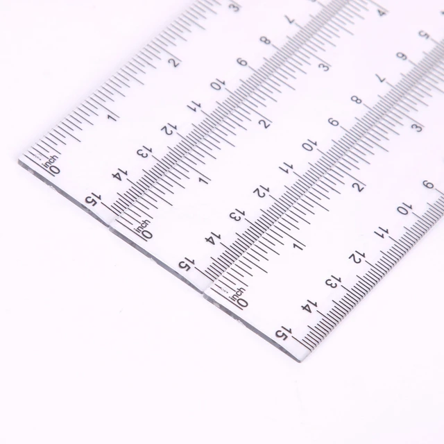 Transparent Plastic Ruler 6/8/12 Inch Standard/metric Rulers Straight Ruler  Measuring Drawing For Student School Office Supplies - AliExpress