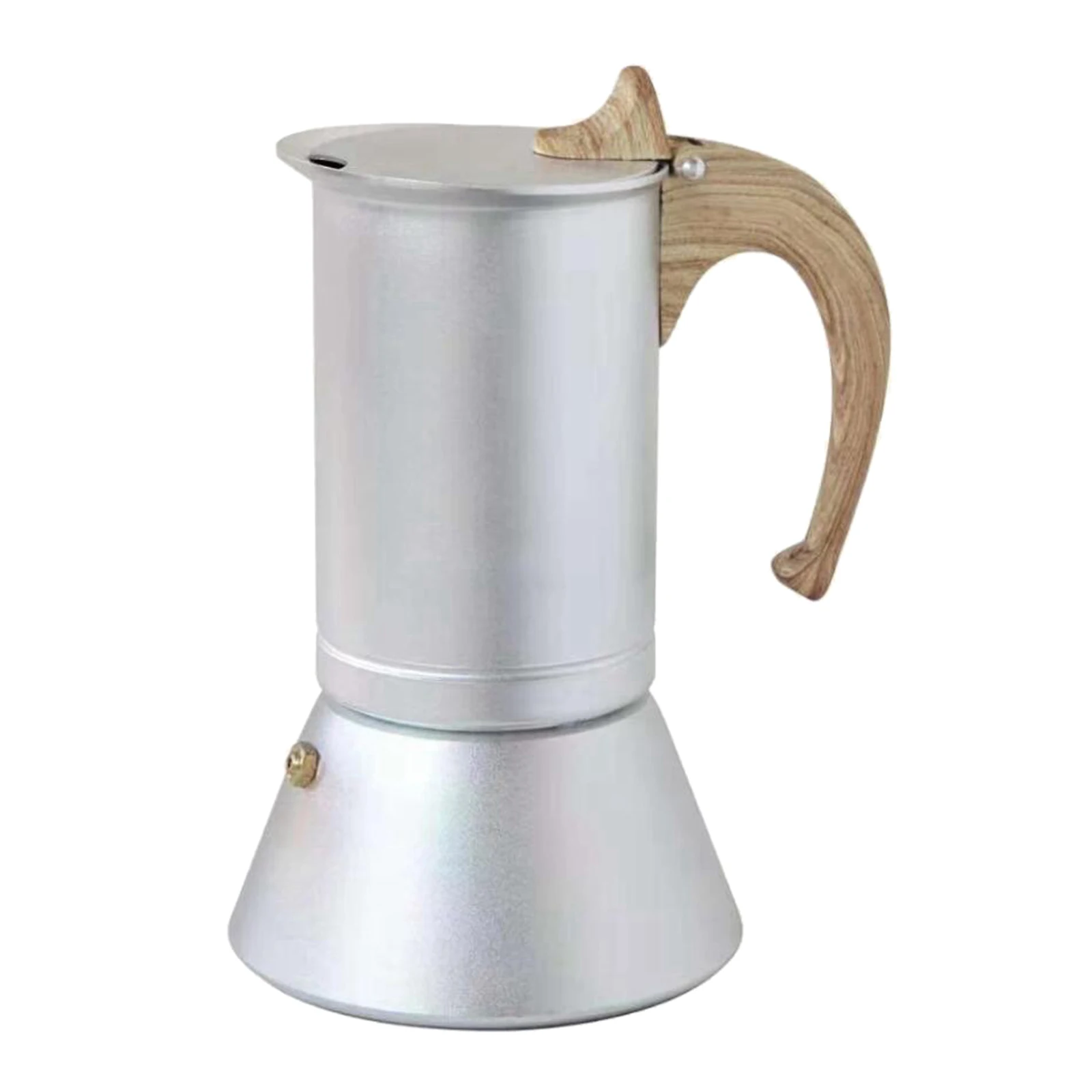 Stovetop Coffee Maker 150ml 3 Cups Aluminum Espresso Pot Coffee Maker Moka Pot with Stainless Steel Base
