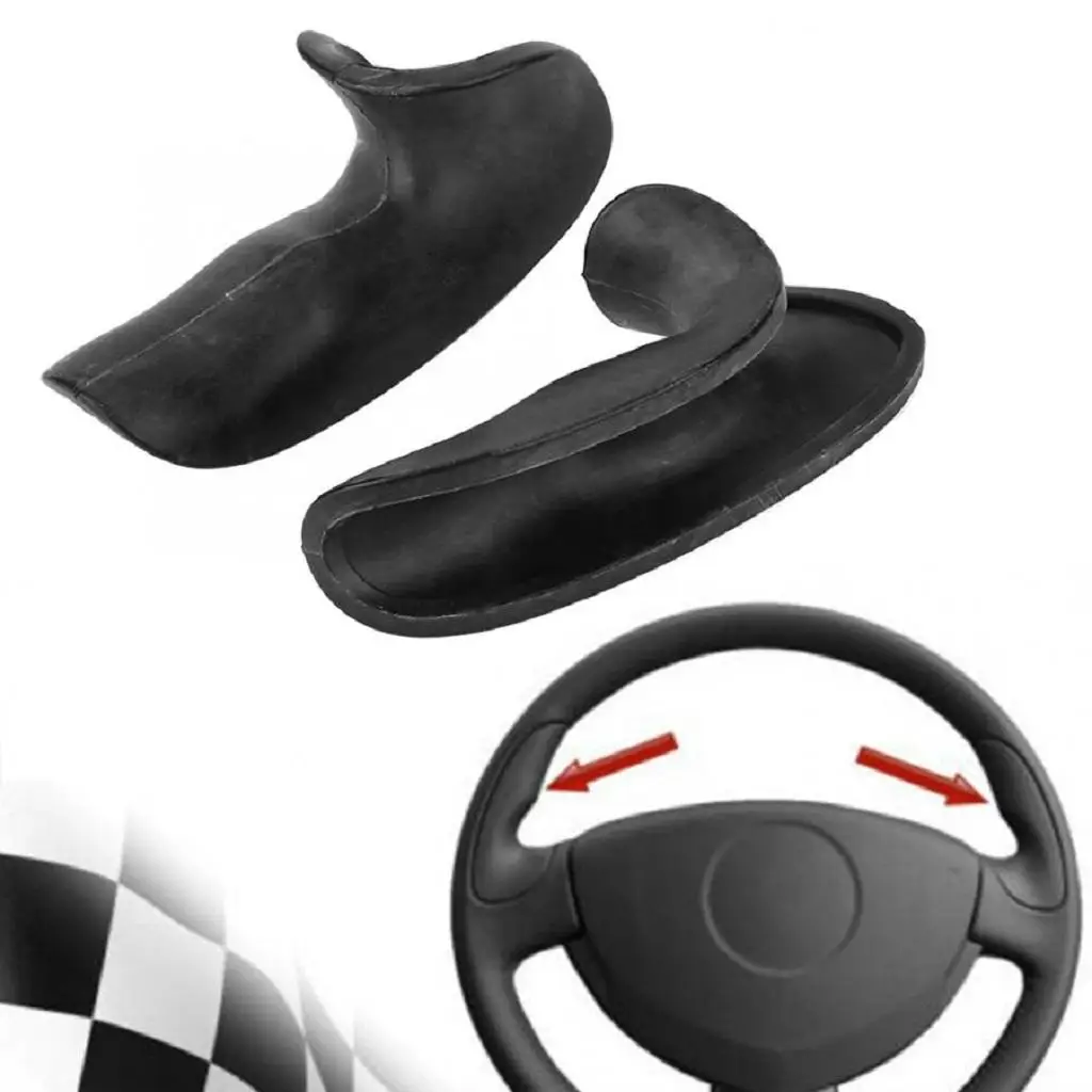 2xReplacement Steering Wheel Thumb Grips BLACK for  Sport Clio MK2 RS 172