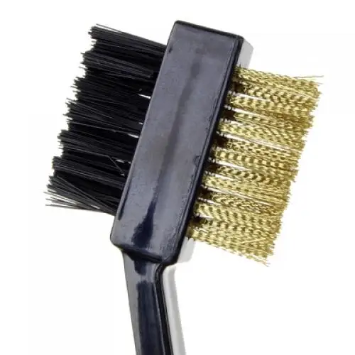 2 Sides Golf Club Cleaning Brush With Snap Clip Golf Accessories