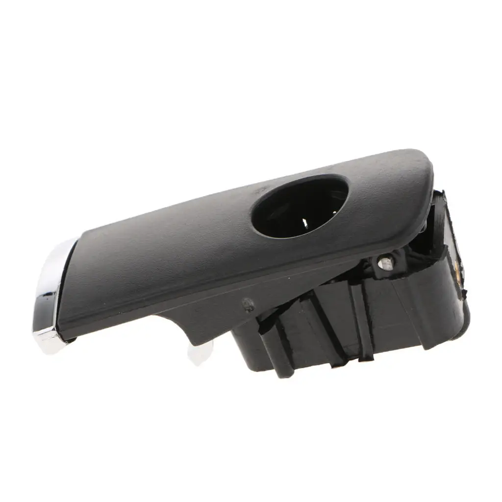 Glove Box Lid Handle with Lock Hole for Audi A4 B6 B7 LHD (Black)
