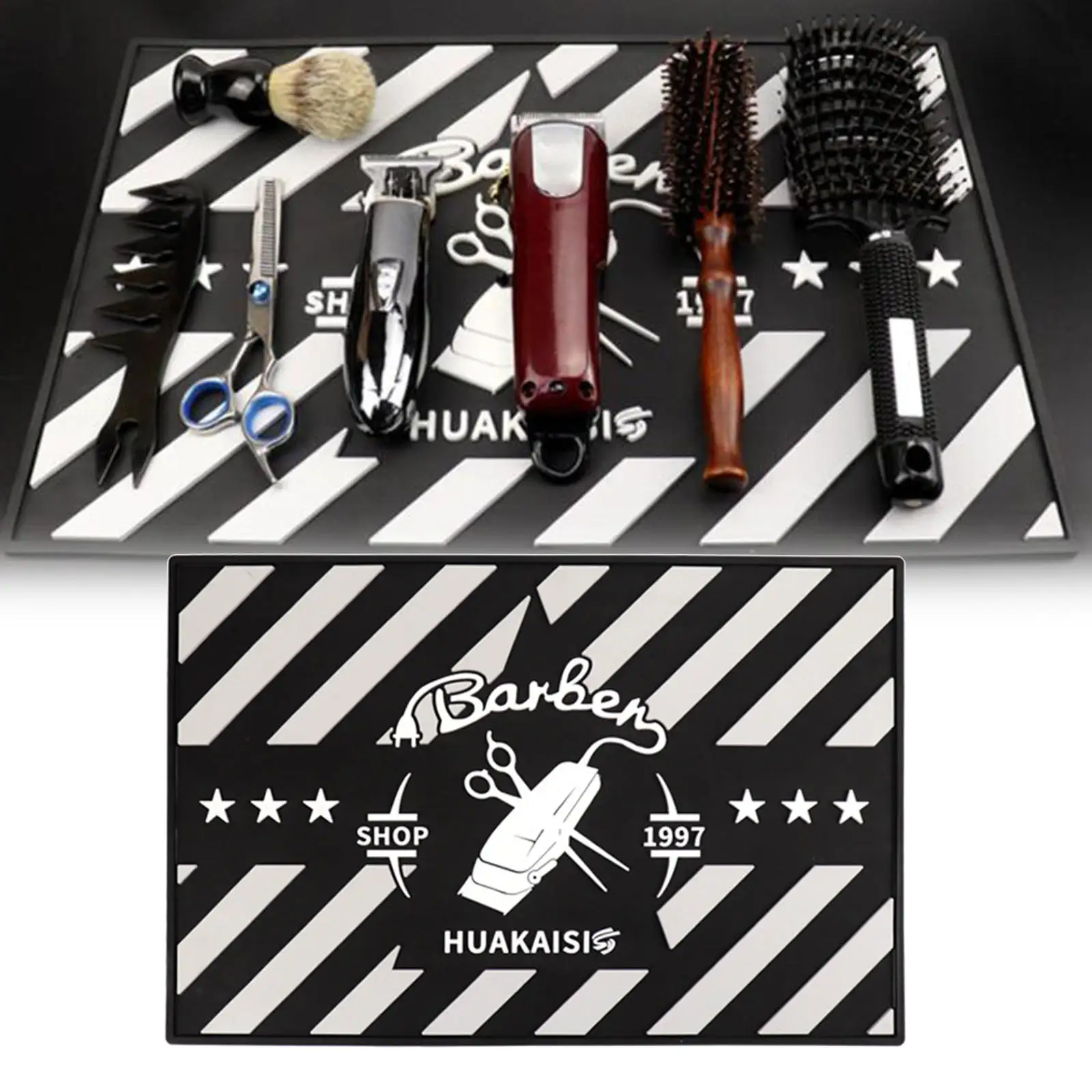 Anti Skid Barber Table Pad Nano PU Wear-Resistant Work Station Silicone Mat for Hair Trimmers Hairdressing Tools Comb Scissors