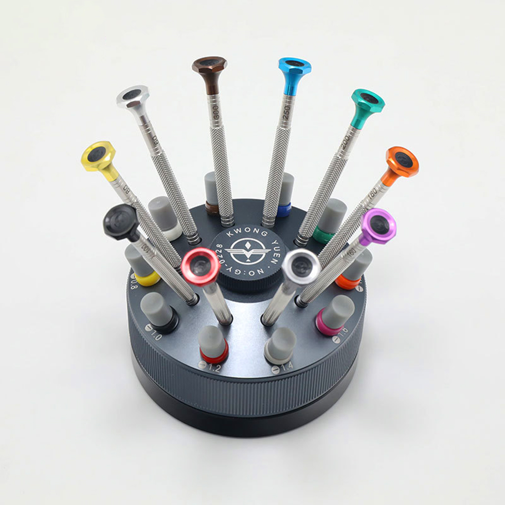 0.6mm-3.0mm Screwdrivers Set with Turnable Socket Professional Repair Tools for Watchmakers, Jewelry Repairman