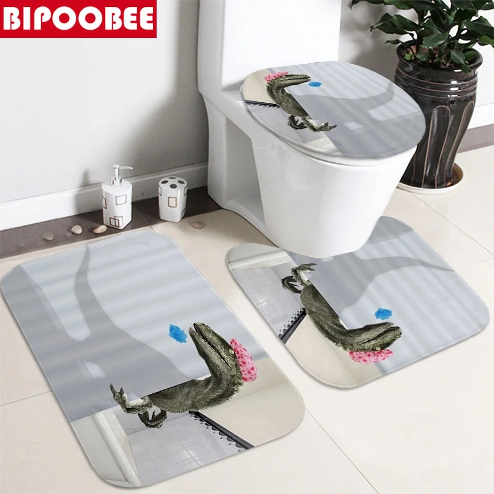 Details about   England Patriots Bathroom Shower Curtain Non-Slip Toilet Cover Bath Mat 4PCS 