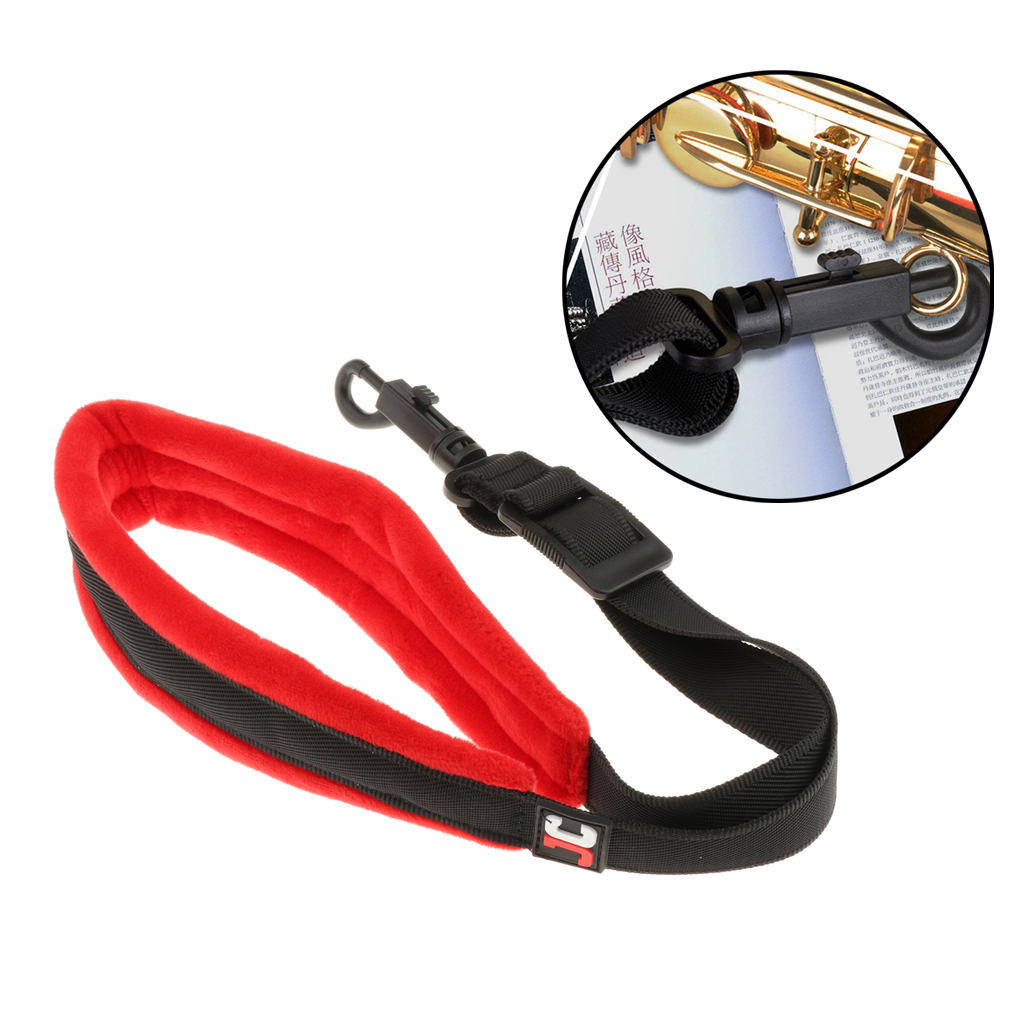 Adjustable Alto Tenor Saxophone Neck Straps Padded Straps Shoulder Strap Harness Belt for Soprano/Baritone Saxophones