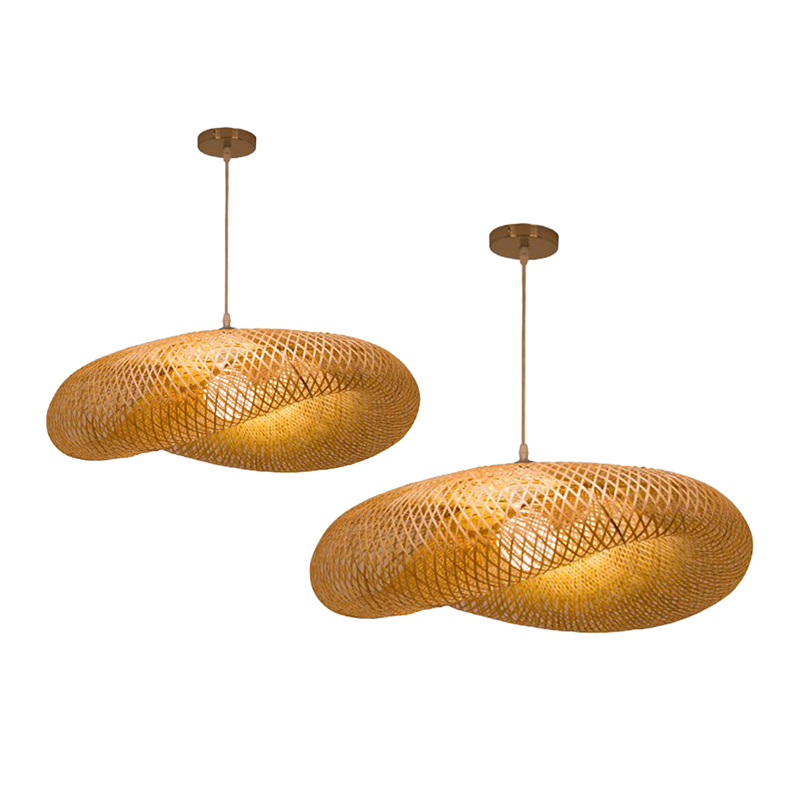 Japanese Style Bamboo Ceiling Pendant Lights Shade Restaurant Hanging Ceiling Lamp Shade Office Home Decor Chandelier Lampshade